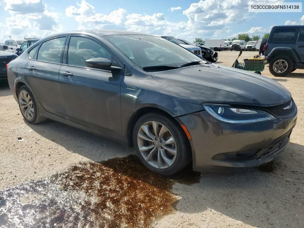 2015 Chrysler 200 S VIN: 1C3CCCBG0FN514138 Lot: 62605265