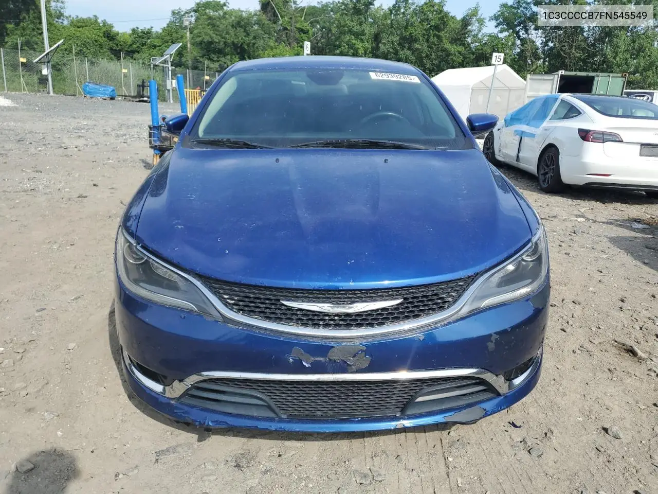 2015 Chrysler 200 C VIN: 1C3CCCCB7FN545549 Lot: 62939285