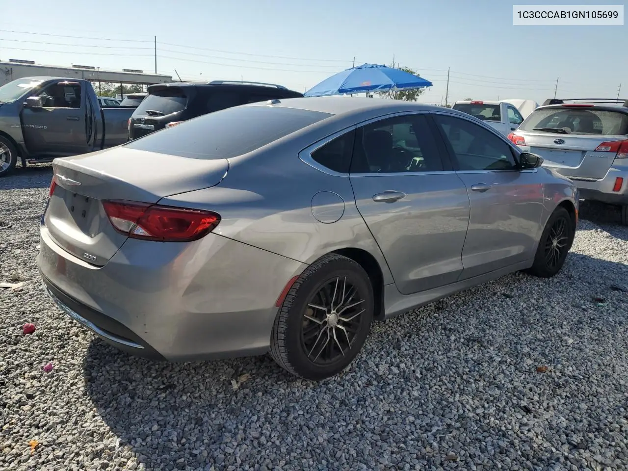 2016 Chrysler 200 Limited VIN: 1C3CCCAB1GN105699 Lot: 52084865