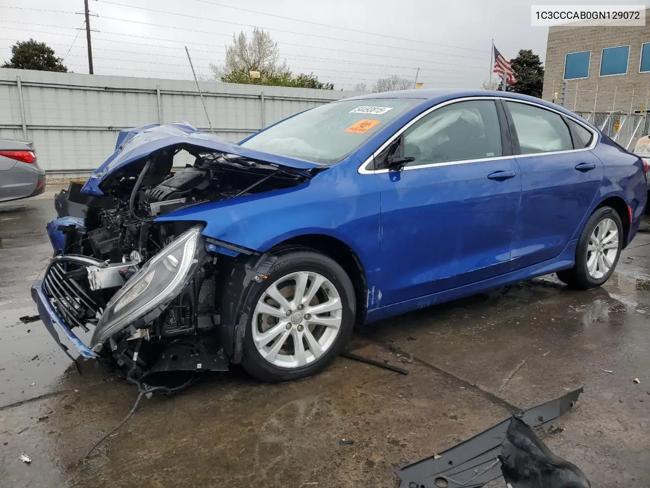 2016 Chrysler 200 Limited VIN: 1C3CCCAB0GN129072 Lot: 54493815