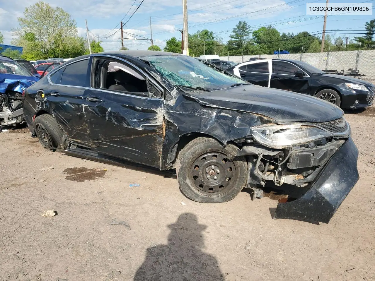2016 Chrysler 200 Lx VIN: 1C3CCCFB6GN109806 Lot: 55915215