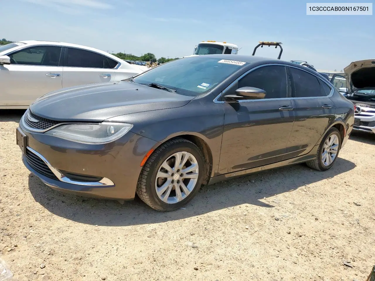 2016 Chrysler 200 Limited VIN: 1C3CCCAB0GN167501 Lot: 56654485