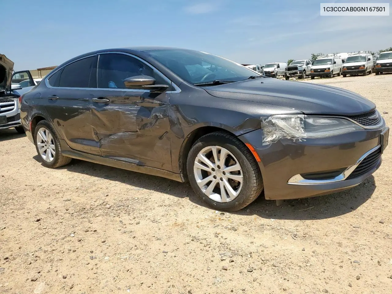 2016 Chrysler 200 Limited VIN: 1C3CCCAB0GN167501 Lot: 56654485