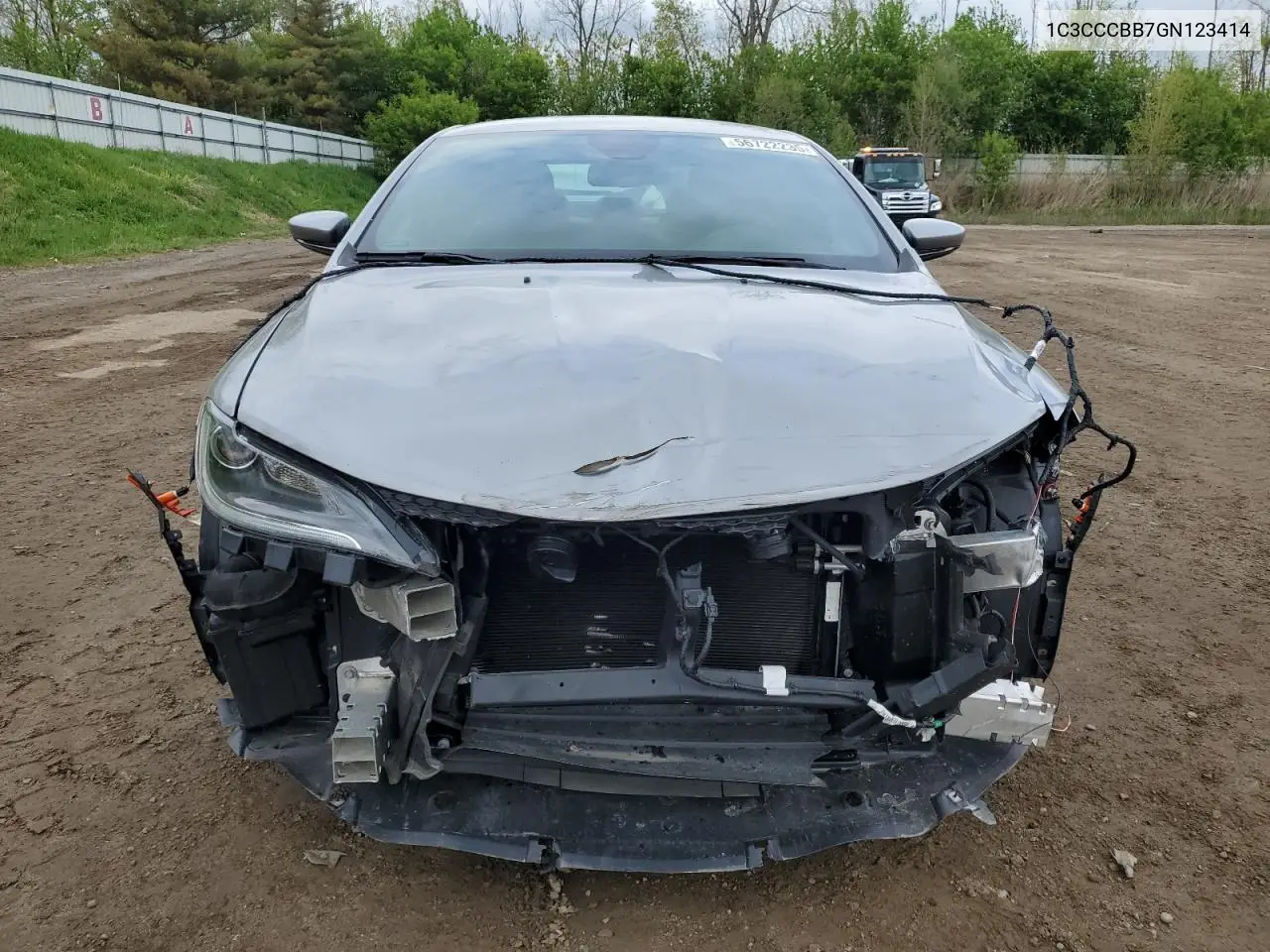 2016 Chrysler 200 S VIN: 1C3CCCBB7GN123414 Lot: 56722235