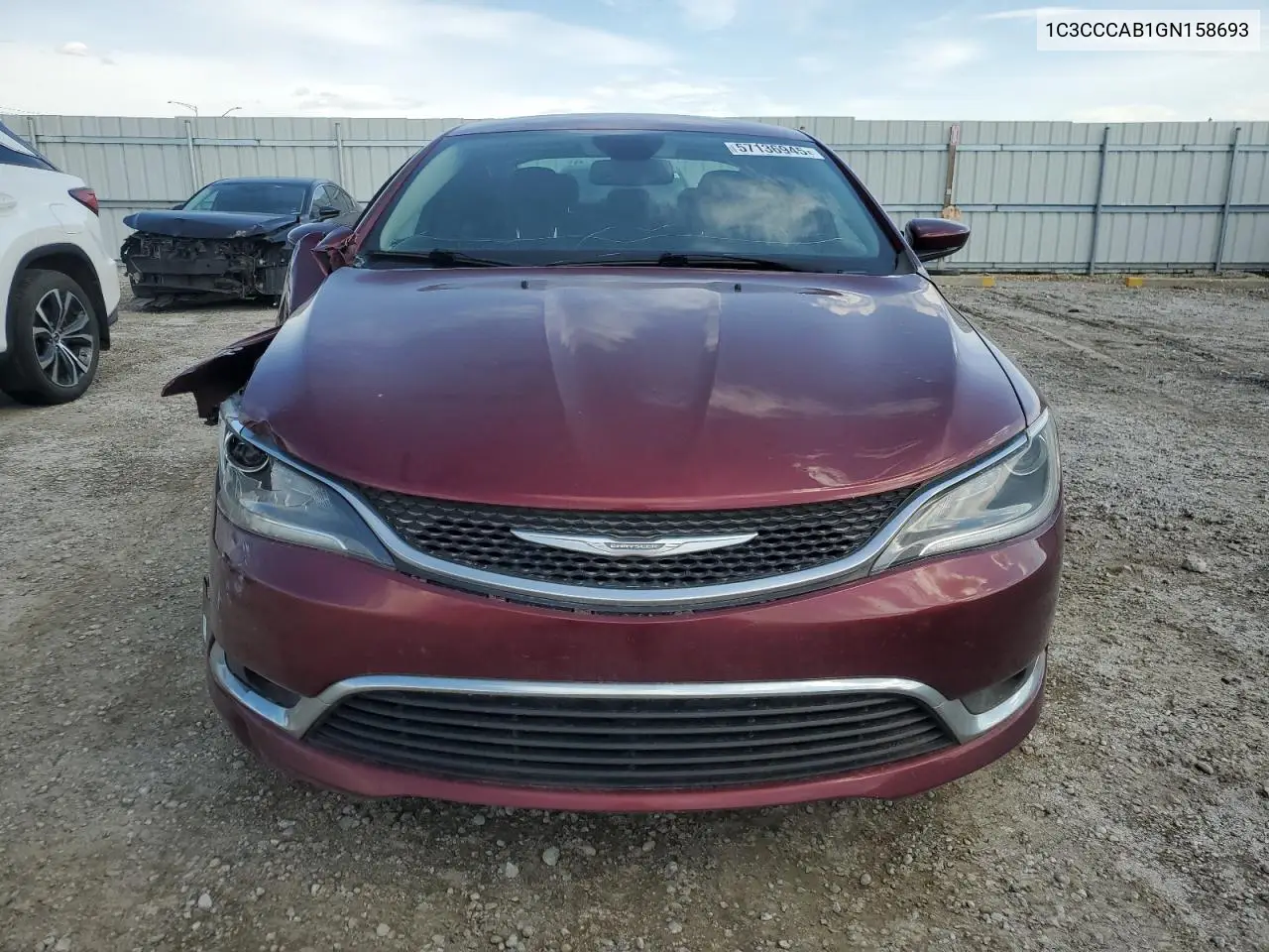 2016 Chrysler 200 Limited VIN: 1C3CCCAB1GN158693 Lot: 57136945