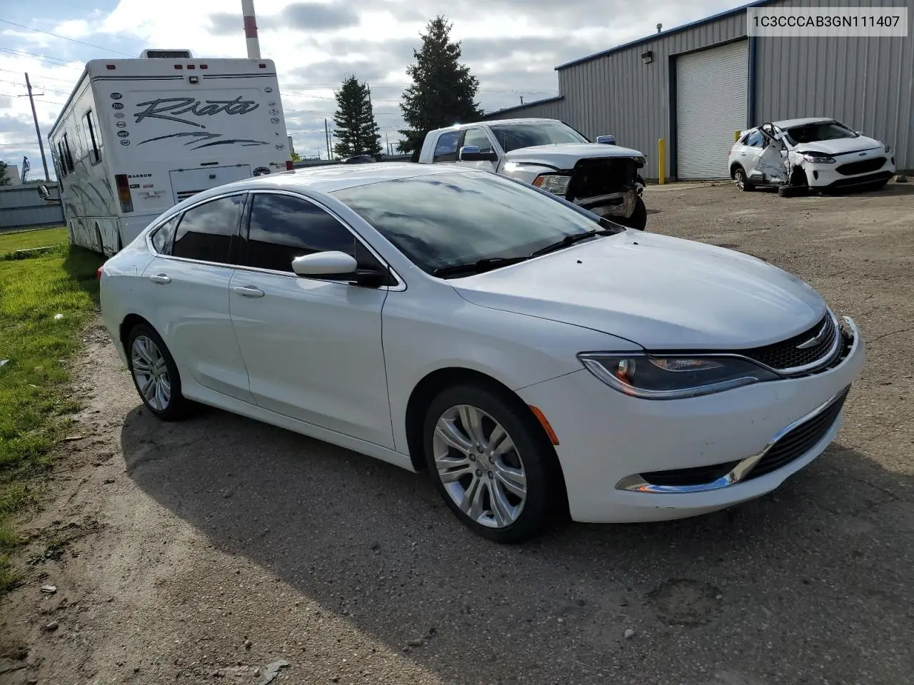 2016 Chrysler 200 Limited VIN: 1C3CCCAB3GN111407 Lot: 62397195