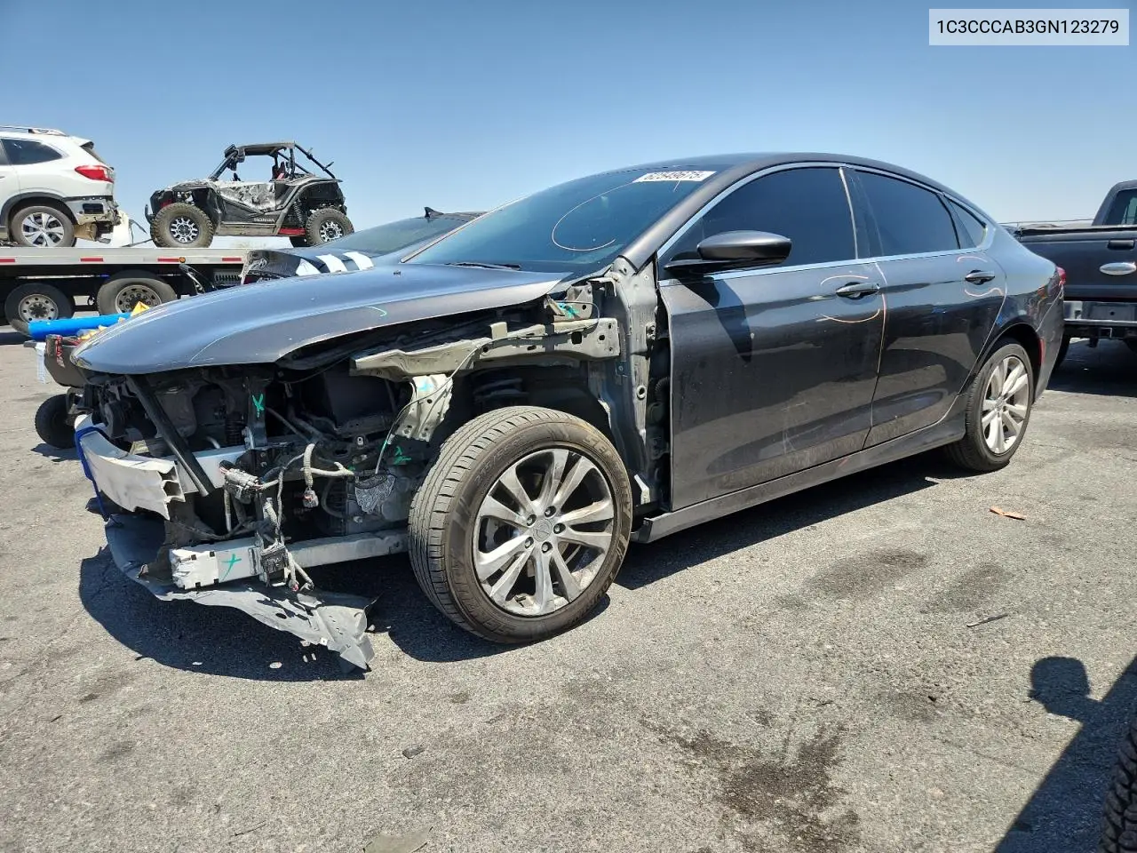 2016 Chrysler 200 Limited VIN: 1C3CCCAB3GN123279 Lot: 62549675