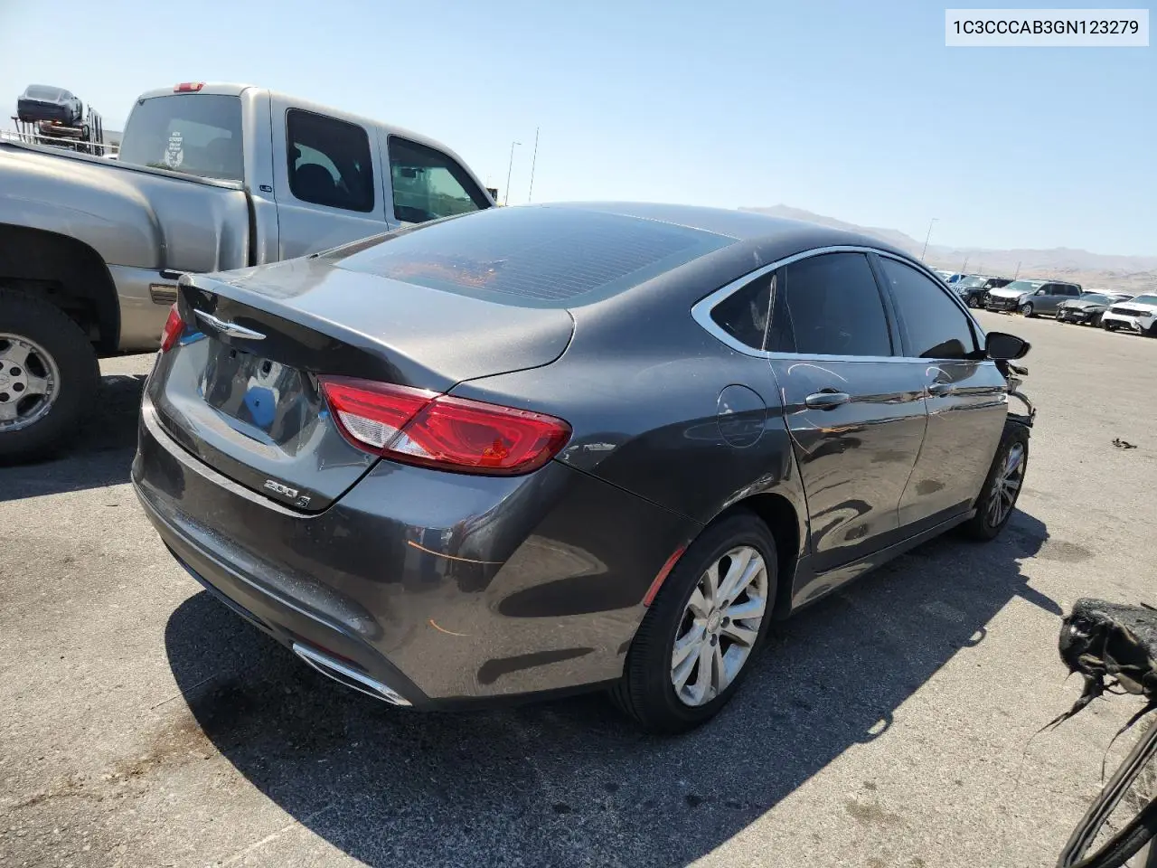 2016 Chrysler 200 Limited VIN: 1C3CCCAB3GN123279 Lot: 62549675