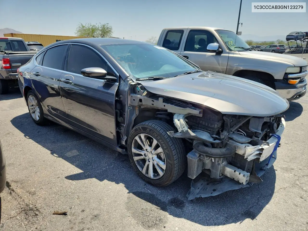 2016 Chrysler 200 Limited VIN: 1C3CCCAB3GN123279 Lot: 62549675
