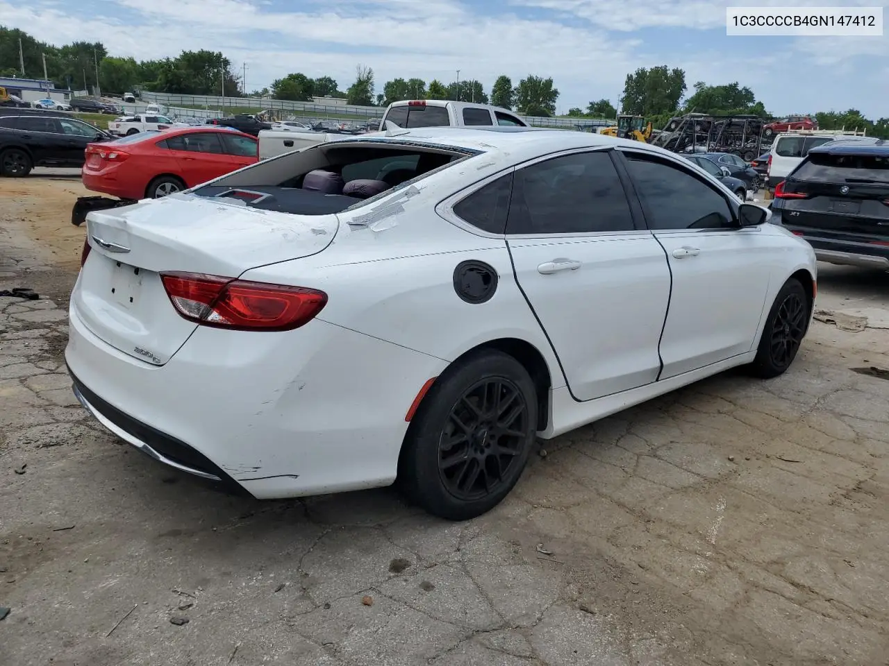 2016 Chrysler 200 C VIN: 1C3CCCCB4GN147412 Lot: 62773725