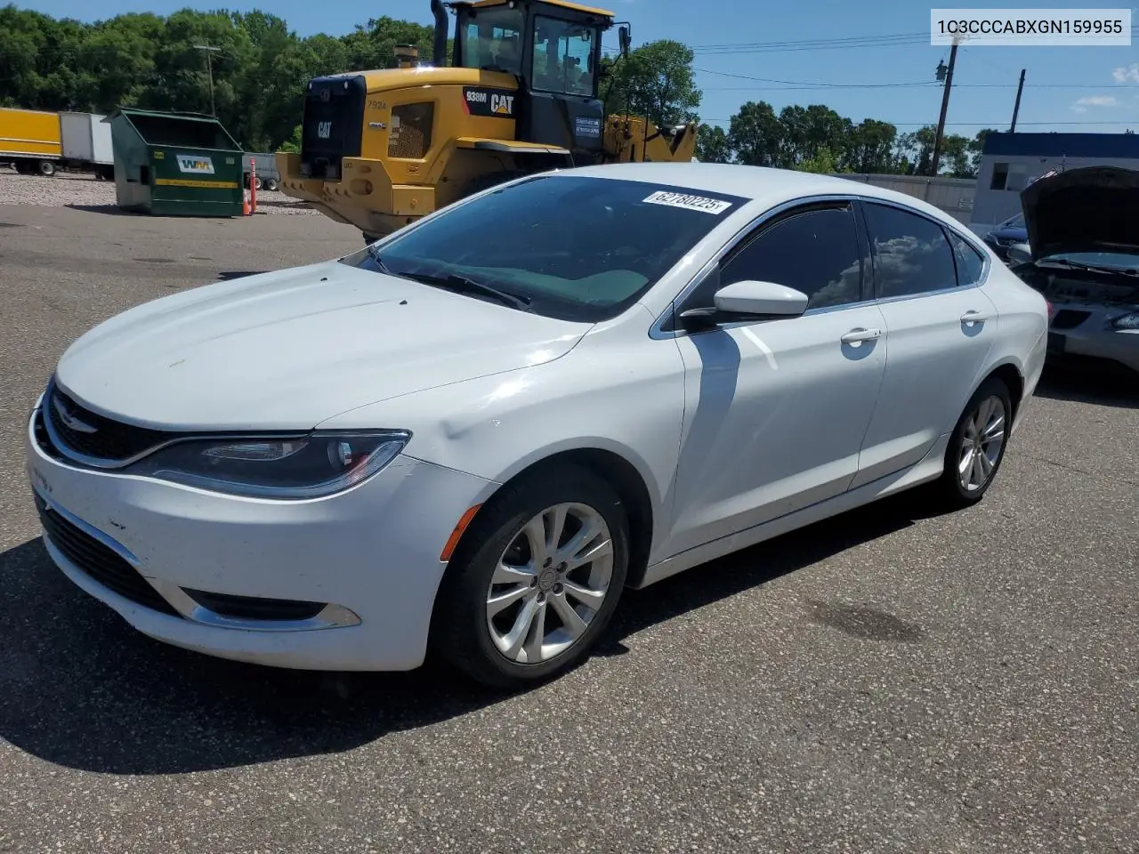 2016 Chrysler 200 Limited VIN: 1C3CCCABXGN159955 Lot: 62780225