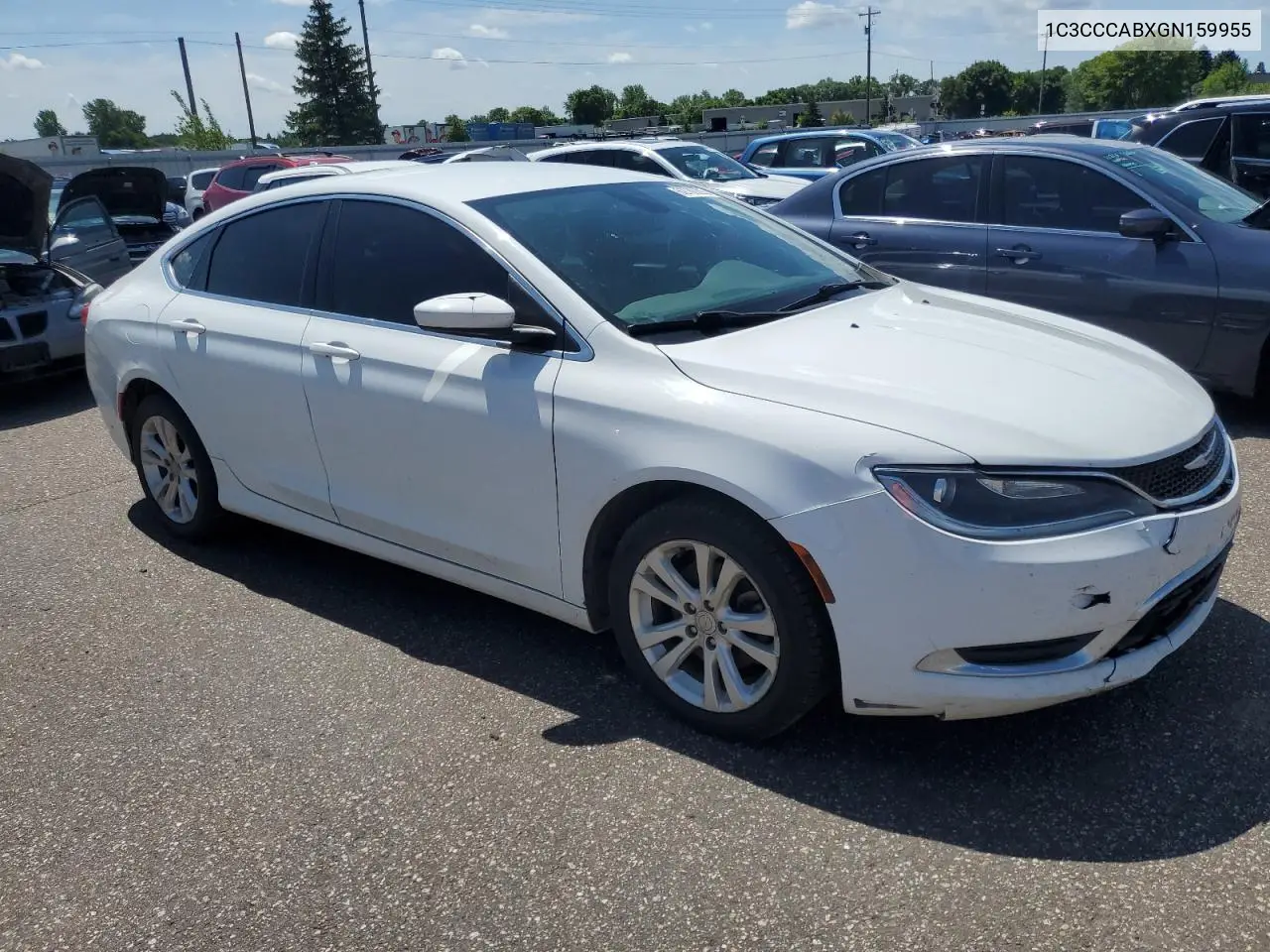 2016 Chrysler 200 Limited VIN: 1C3CCCABXGN159955 Lot: 62780225