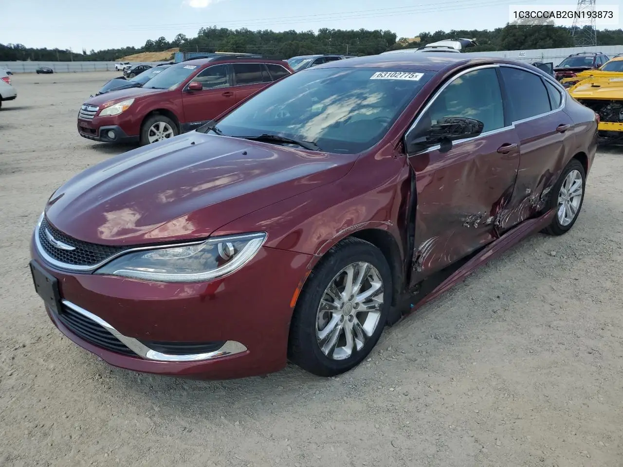 1c3cccab2gn193873 1C3CCCAB2GN193873 2016 Chrysler 200 Limited