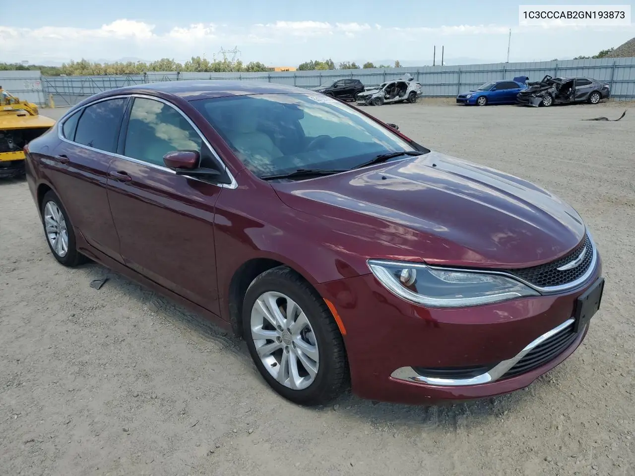 1c3cccab2gn193873 1C3CCCAB2GN193873 2016 Chrysler 200 Limited