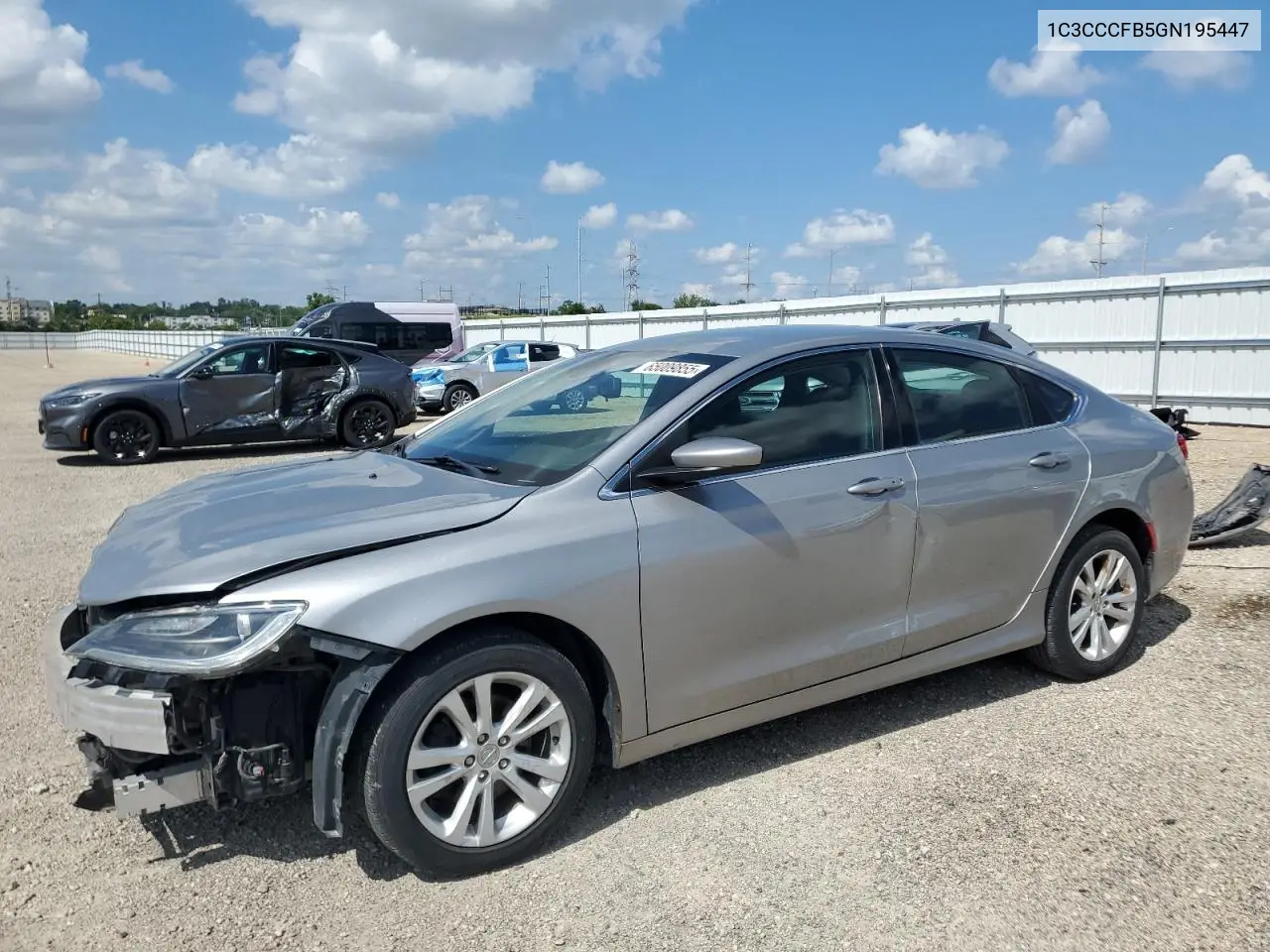 2016 Chrysler 200 Lx VIN: 1C3CCCFB5GN195447 Lot: 65009855