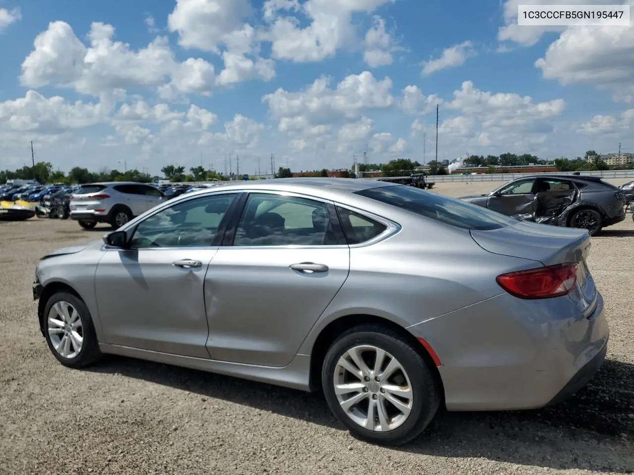 2016 Chrysler 200 Lx VIN: 1C3CCCFB5GN195447 Lot: 65009855