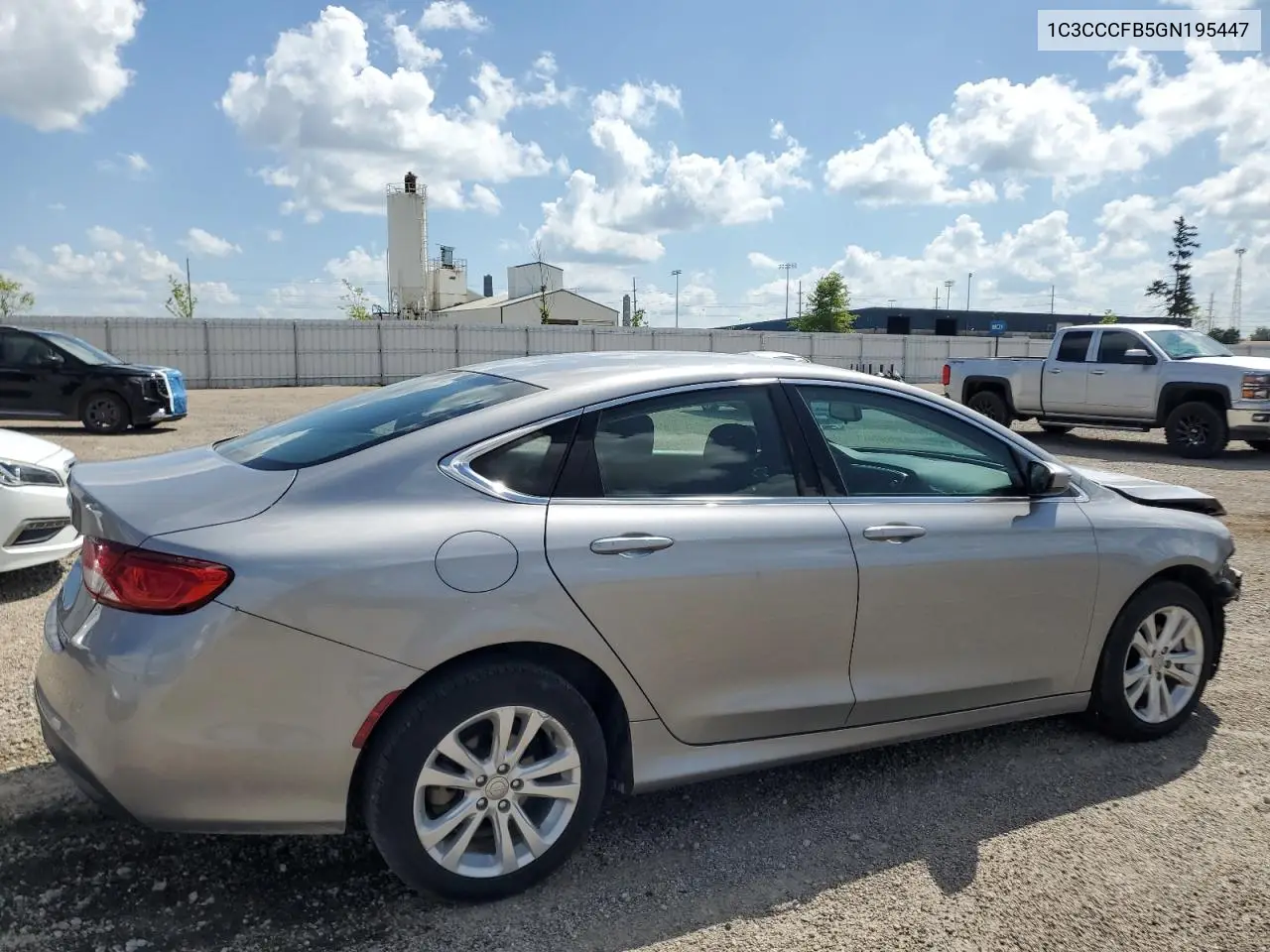2016 Chrysler 200 Lx VIN: 1C3CCCFB5GN195447 Lot: 65009855