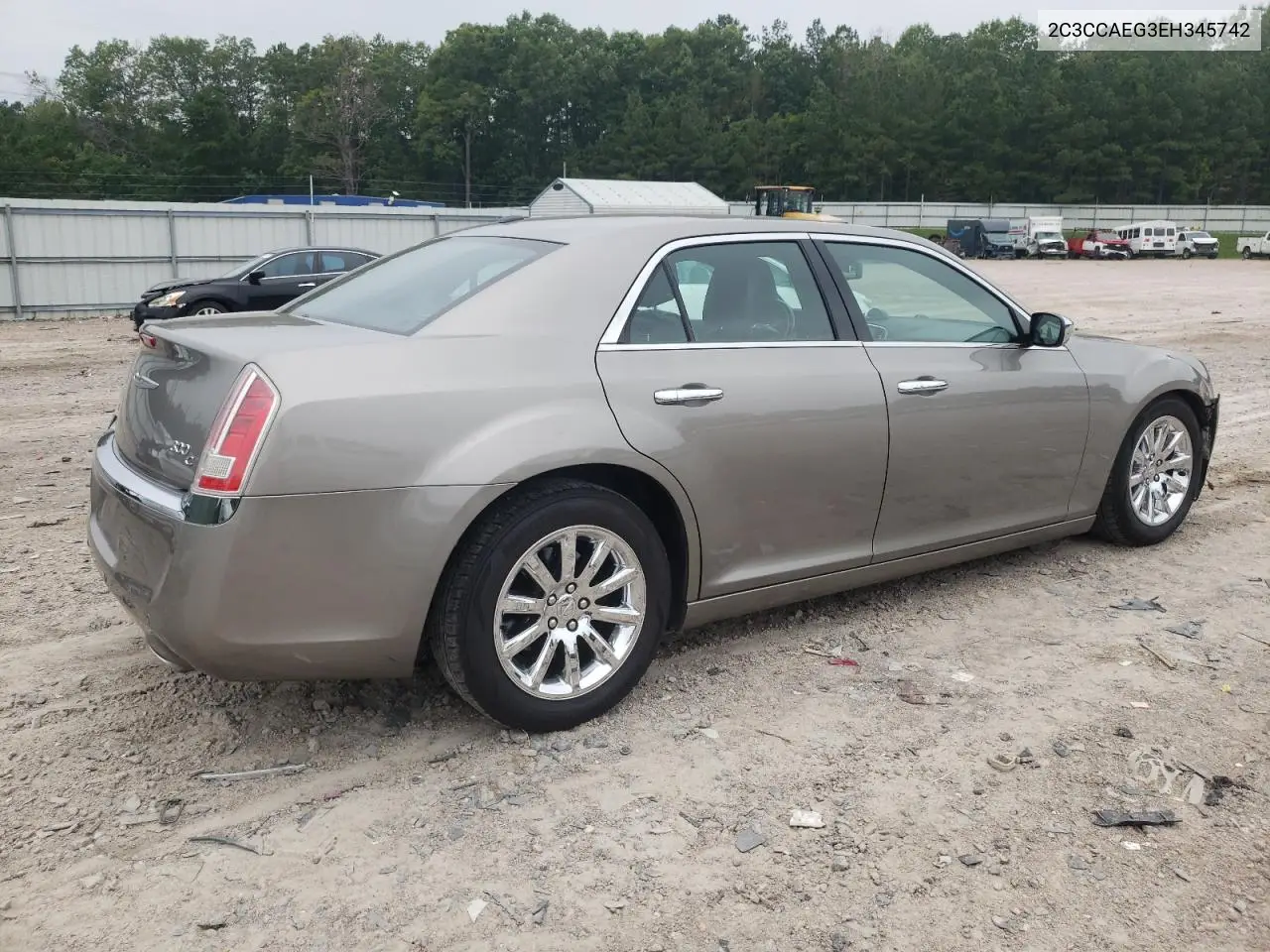 2014 Chrysler 300C VIN: 2C3CCAEG3EH345742 Lot: 62678555