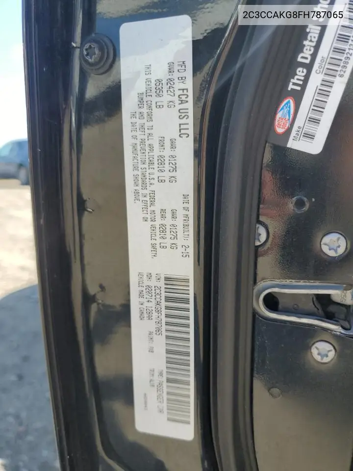 2015 Chrysler 300C VIN: 2C3CCAKG8FH787065 Lot: 62113575