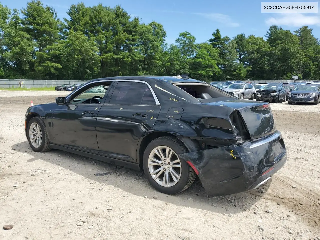 2015 Chrysler 300C VIN: 2C3CCAEG5FH755914 Lot: 62739605