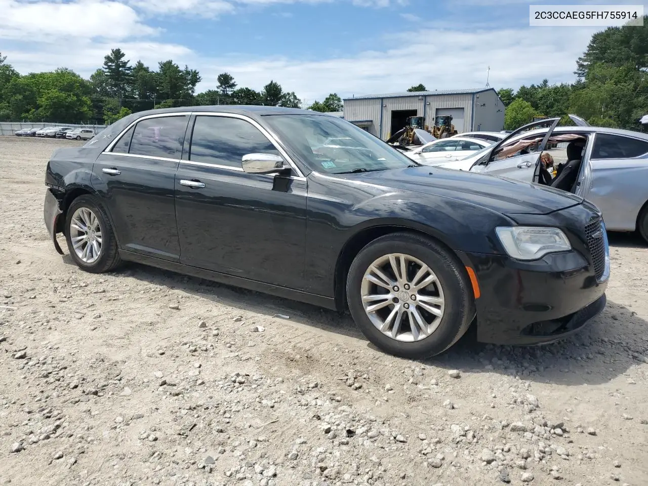 2015 Chrysler 300C VIN: 2C3CCAEG5FH755914 Lot: 62739605