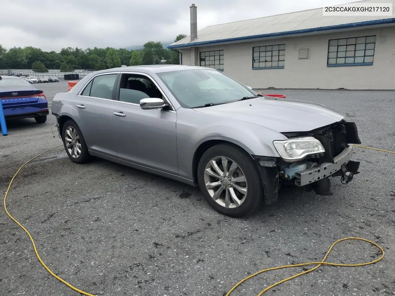 2016 Chrysler 300C VIN: 2C3CCAKGXGH217120 Lot: 62808665
