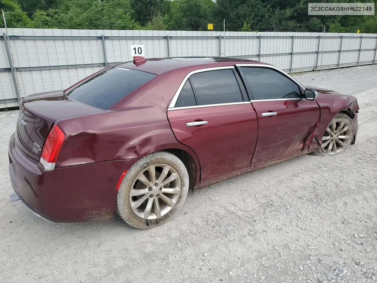 2017 Chrysler 300C VIN: 2C3CCAKG8HH622149 Lot: 62406135