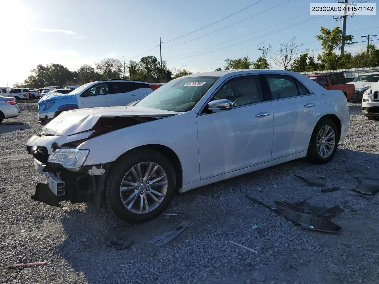 2017 Chrysler 300C VIN: 2C3CCAEG7HH571142 Lot: 62768755