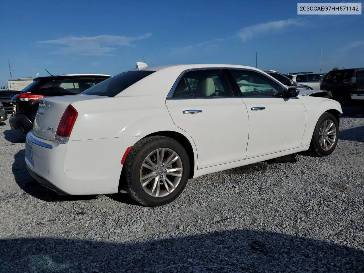 2017 Chrysler 300C VIN: 2C3CCAEG7HH571142 Lot: 62768755