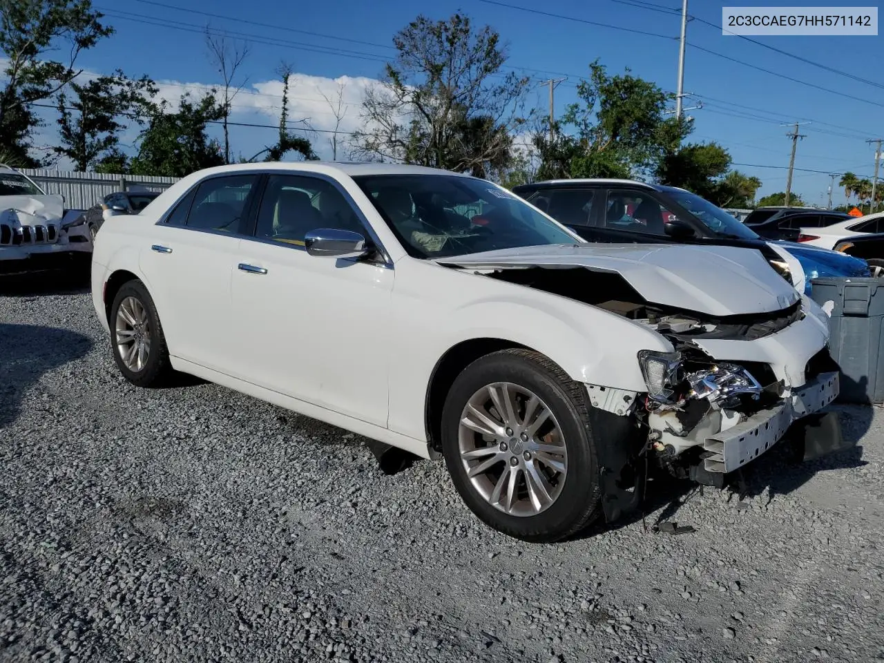 2017 Chrysler 300C VIN: 2C3CCAEG7HH571142 Lot: 62768755