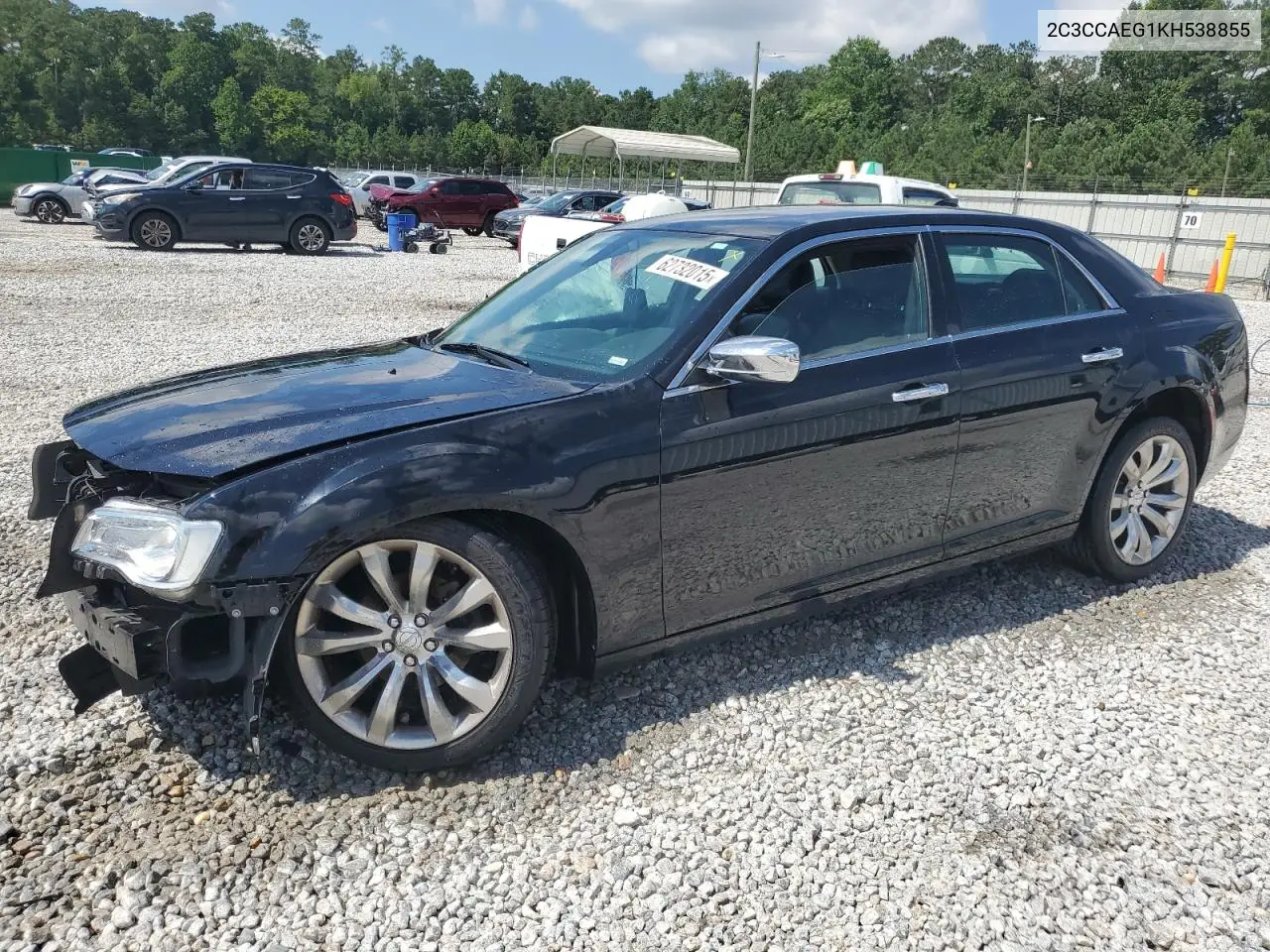 2019 Chrysler 300 Limited VIN: 2C3CCAEG1KH538855 Lot: 62732015