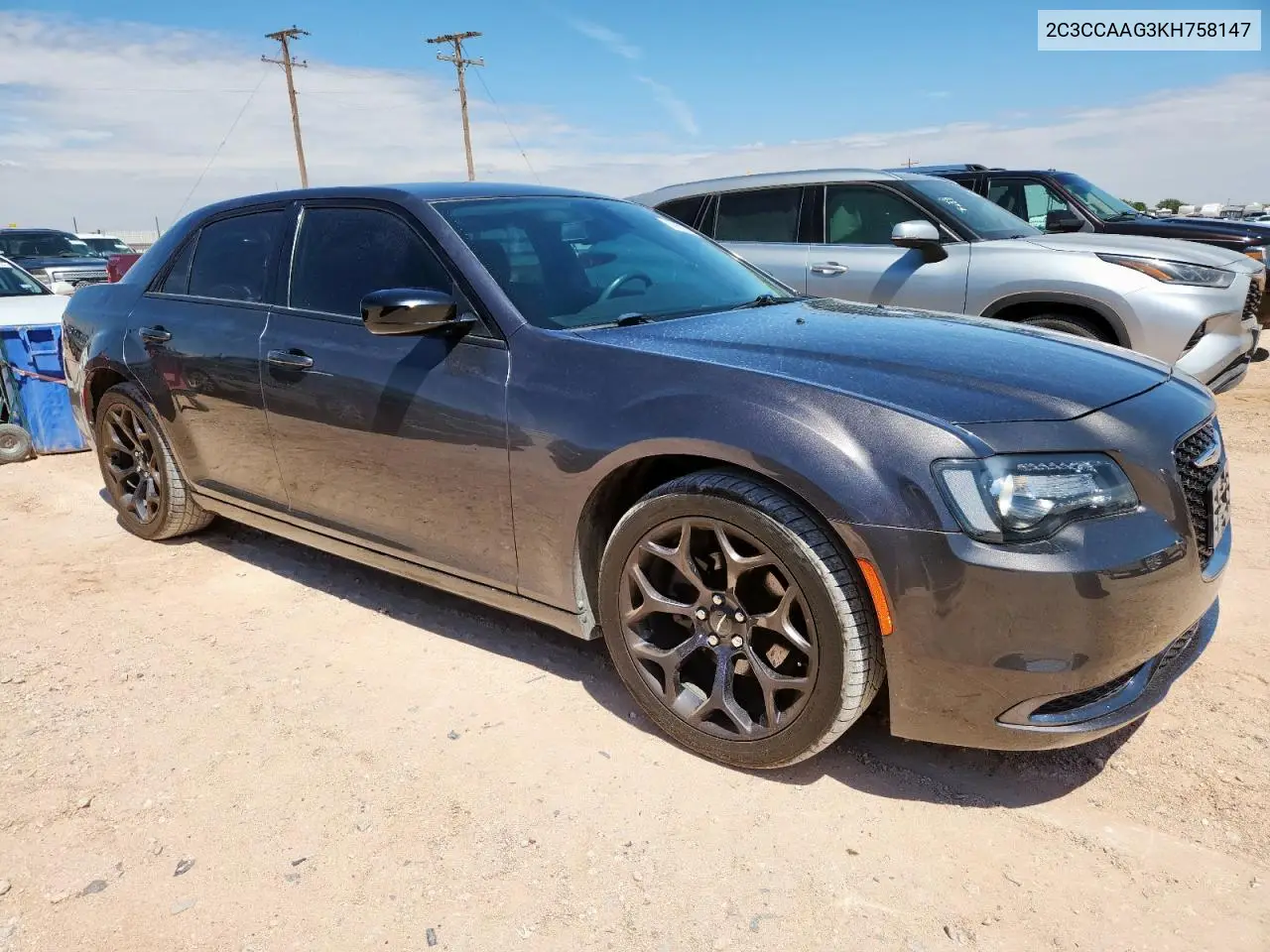2019 Chrysler 300 Touring VIN: 2C3CCAAG3KH758147 Lot: 62862545