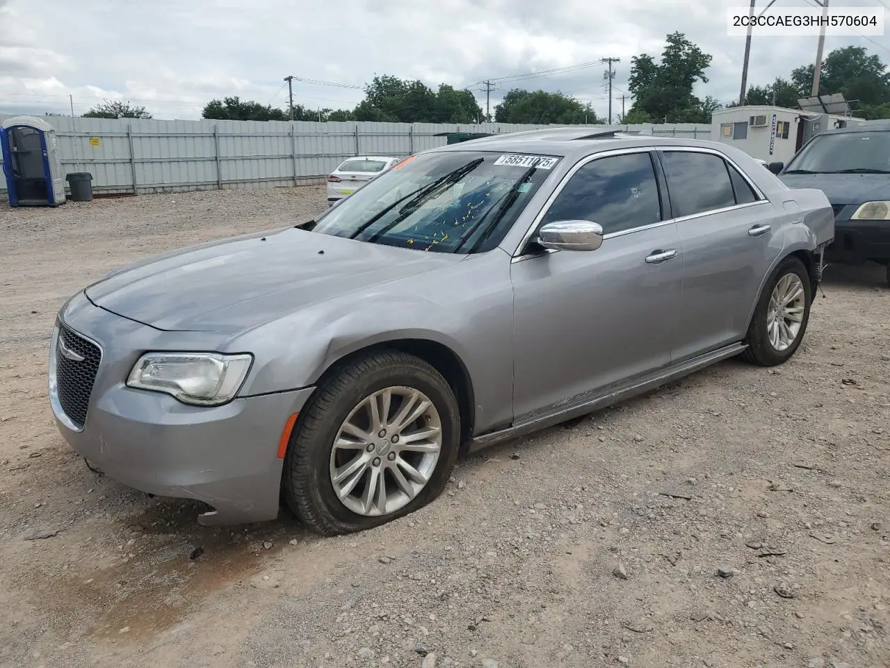 2017 Chrysler 300C VIN: 2C3CCAEG3HH570604 Lot: 58511075