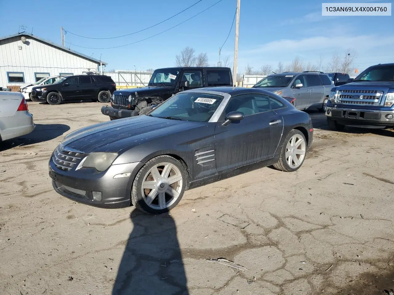 2004 Chrysler Crossfire Limited VIN: 1C3AN69LX4X004760 Lot: 47030005