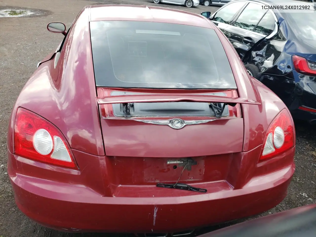 2004 Chrysler Crossfire Limited VIN: 1C3AN69L24X012982 Lot: 57153675