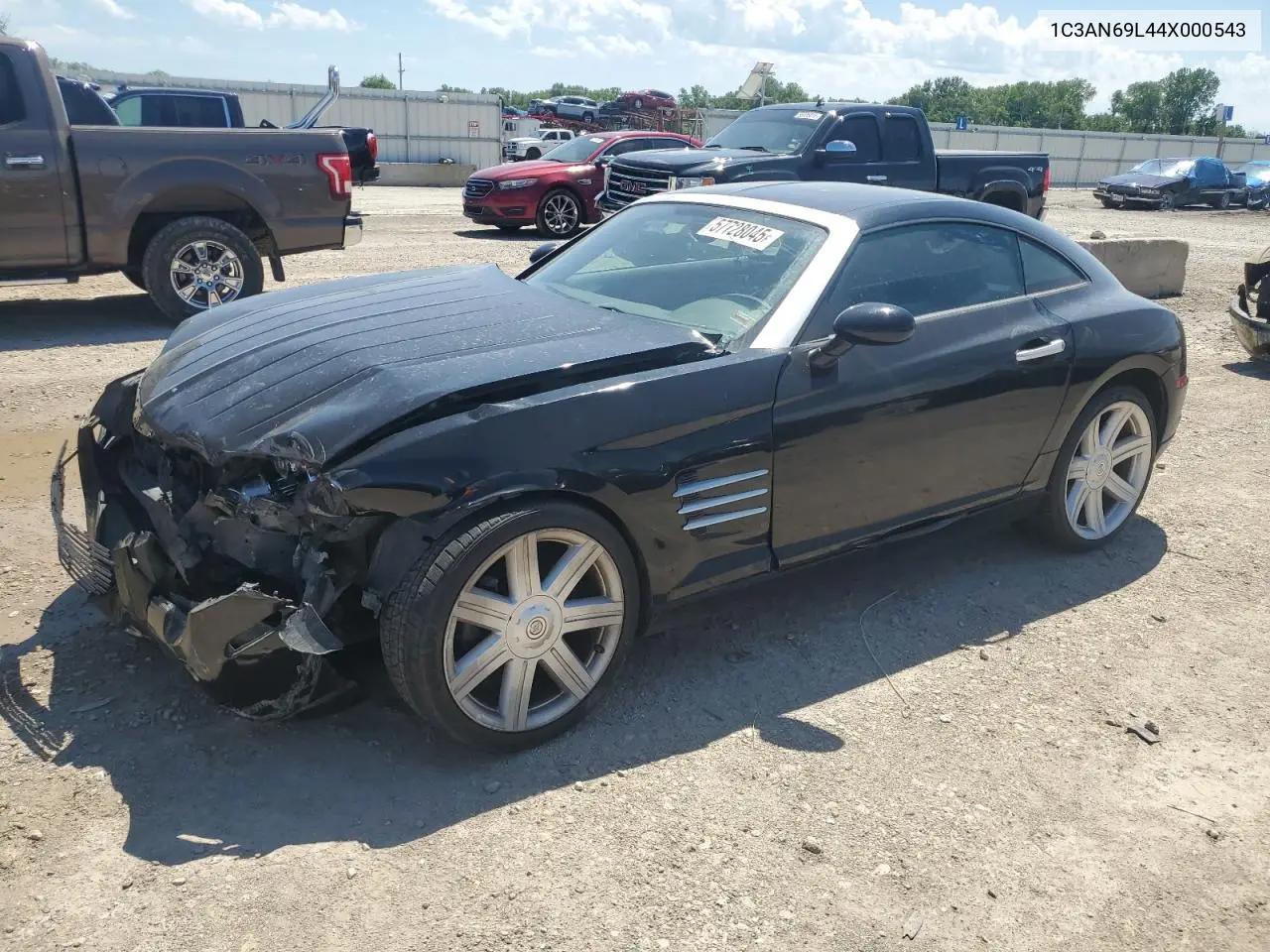 2004 Chrysler Crossfire Limited VIN: 1C3AN69L44X000543 Lot: 57728045