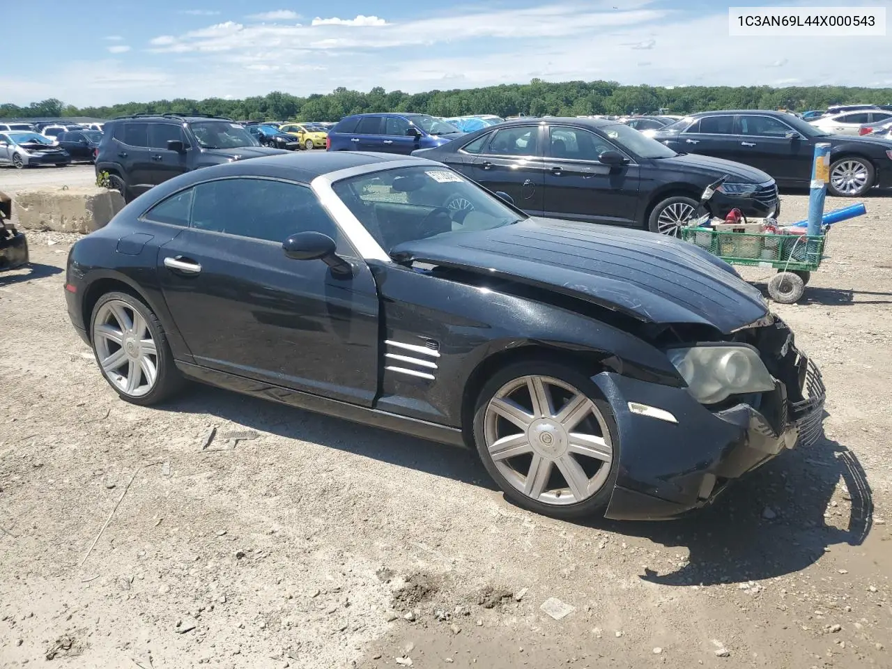 2004 Chrysler Crossfire Limited VIN: 1C3AN69L44X000543 Lot: 57728045