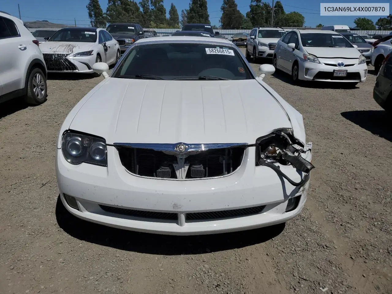 2004 Chrysler Crossfire Limited VIN: 1C3AN69LX4X007870 Lot: 58266815