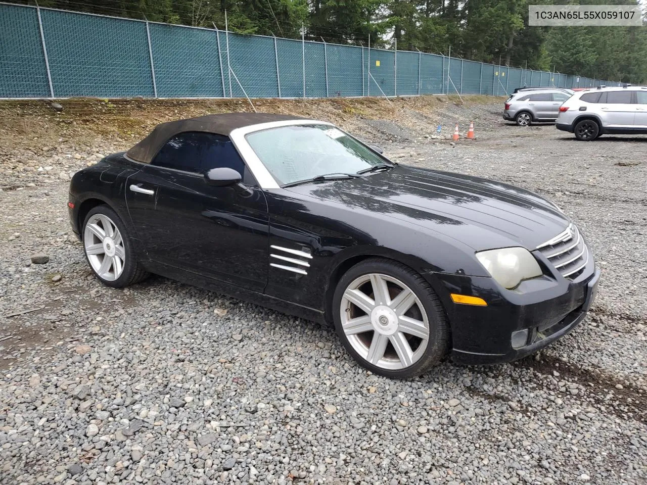 2005 Chrysler Crossfire Limited VIN: 1C3AN65L55X059107 Lot: 41671975