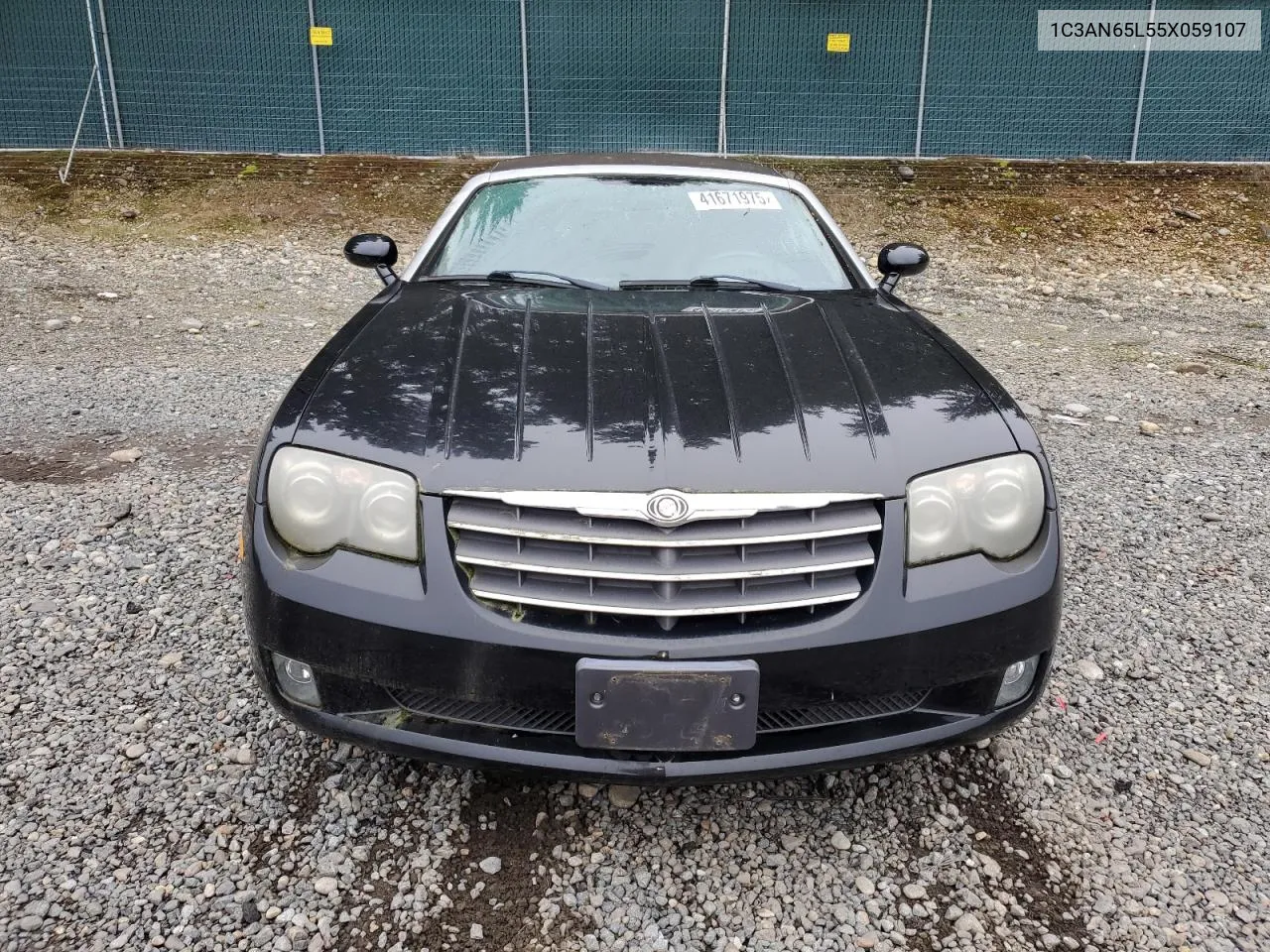 2005 Chrysler Crossfire Limited VIN: 1C3AN65L55X059107 Lot: 41671975