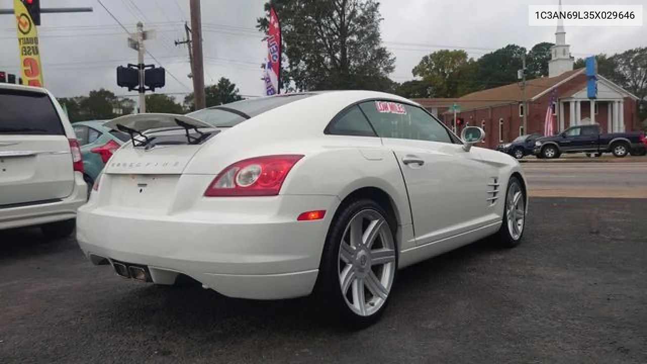 2005 Chrysler Crossfire Limited VIN: 1C3AN69L35X029646 Lot: 56057582