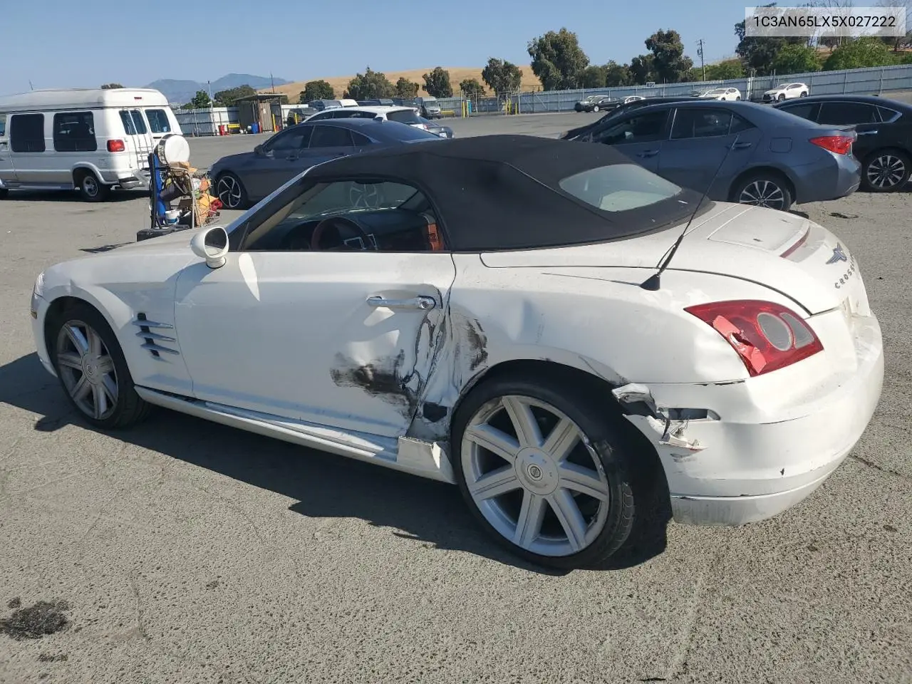 2005 Chrysler Crossfire Limited VIN: 1C3AN65LX5X027222 Lot: 60094405