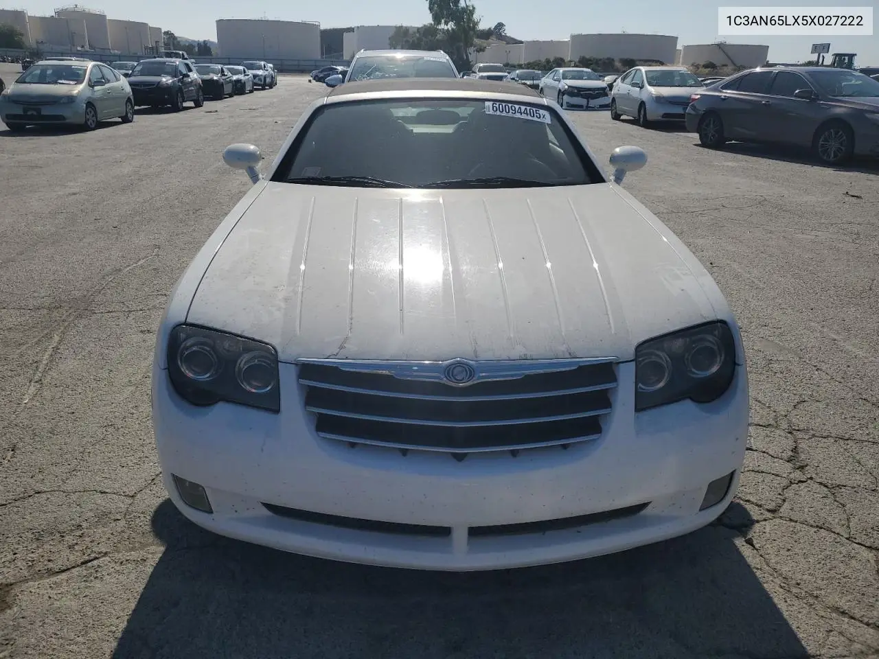 2005 Chrysler Crossfire Limited VIN: 1C3AN65LX5X027222 Lot: 60094405