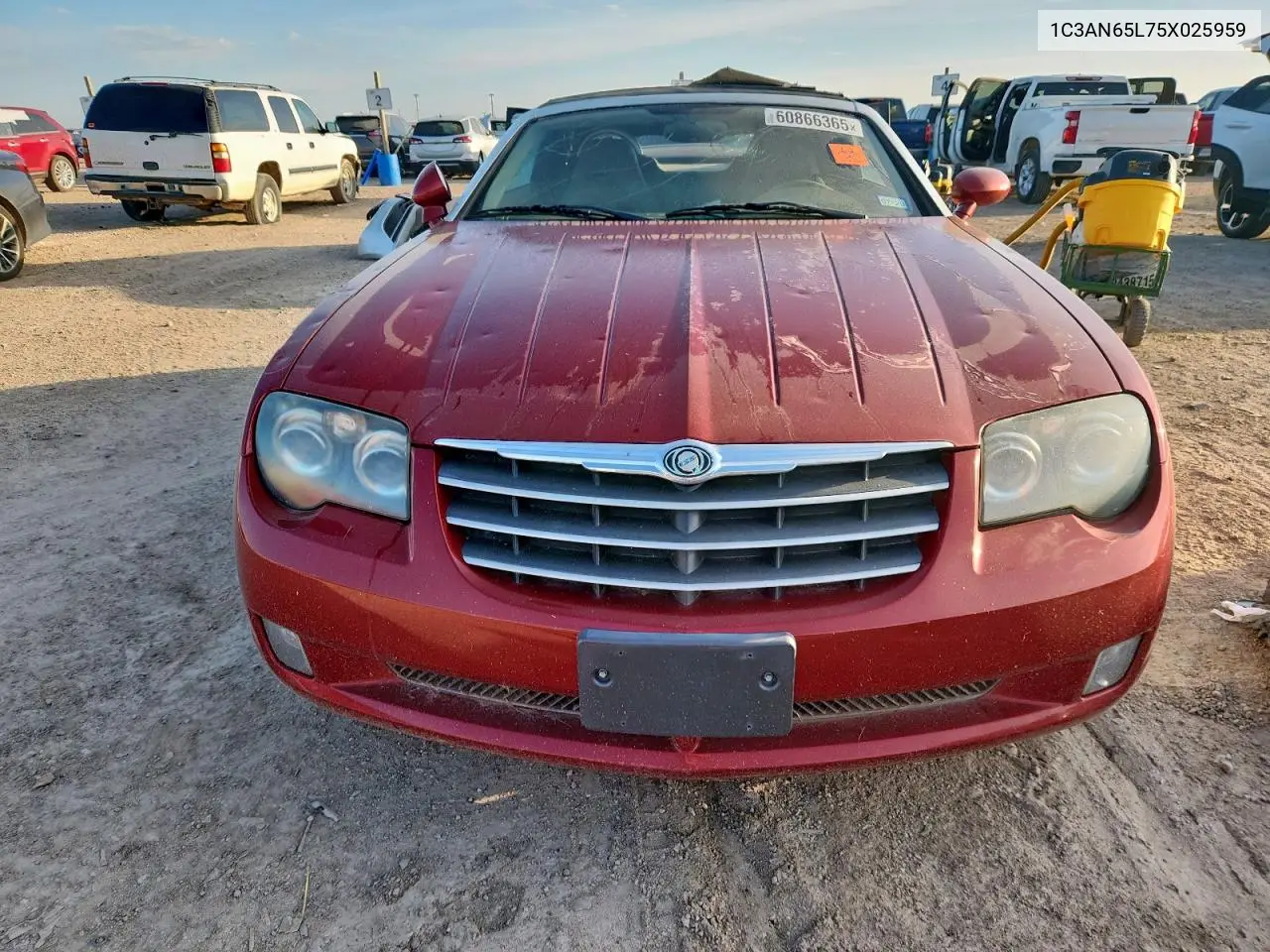 2005 Chrysler Crossfire Limited VIN: 1C3AN65L75X025959 Lot: 60866365