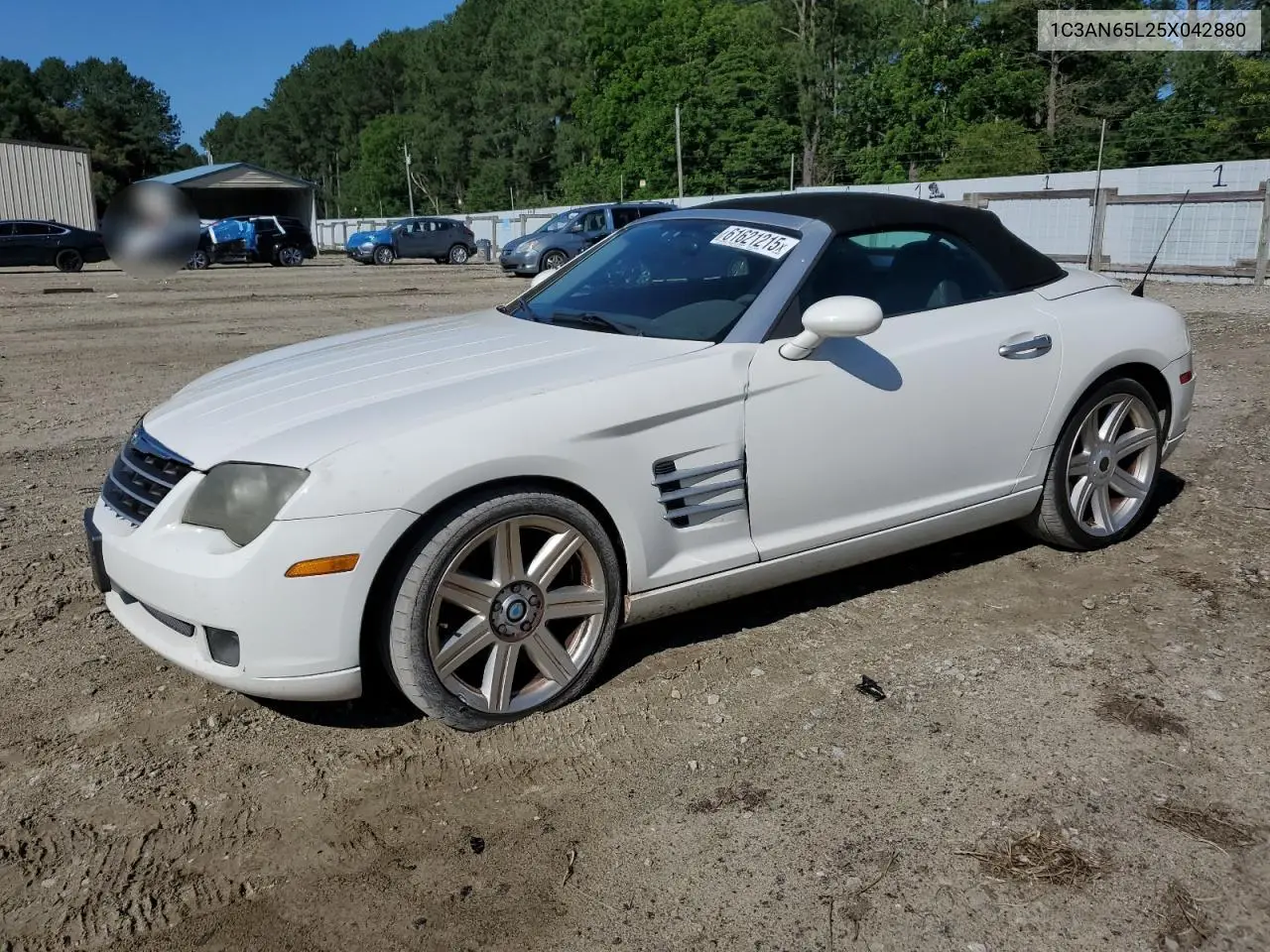 2005 Chrysler Crossfire Limited VIN: 1C3AN65L25X042880 Lot: 61621215
