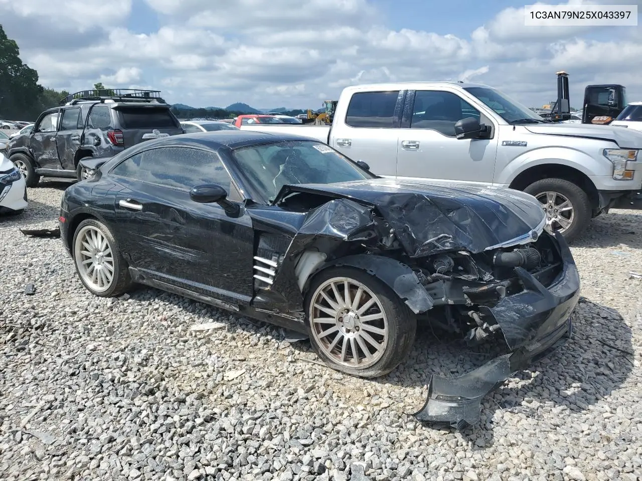 2005 Chrysler Crossfire Srt-6 VIN: 1C3AN79N25X043397 Lot: 62157845