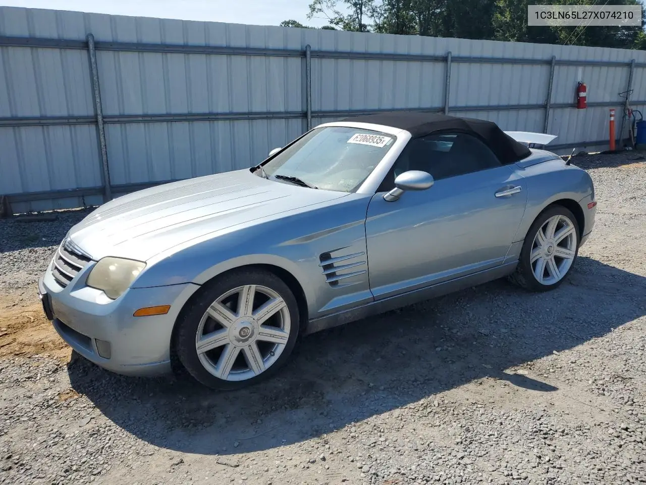 2007 Chrysler Crossfire Limited VIN: 1C3LN65L27X074210 Lot: 62068935