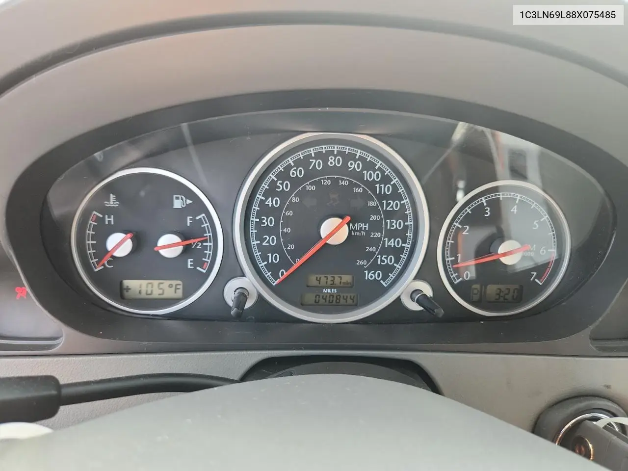 2008 Chrysler Crossfire Limited VIN: 1C3LN69L88X075485 Lot: 61995005