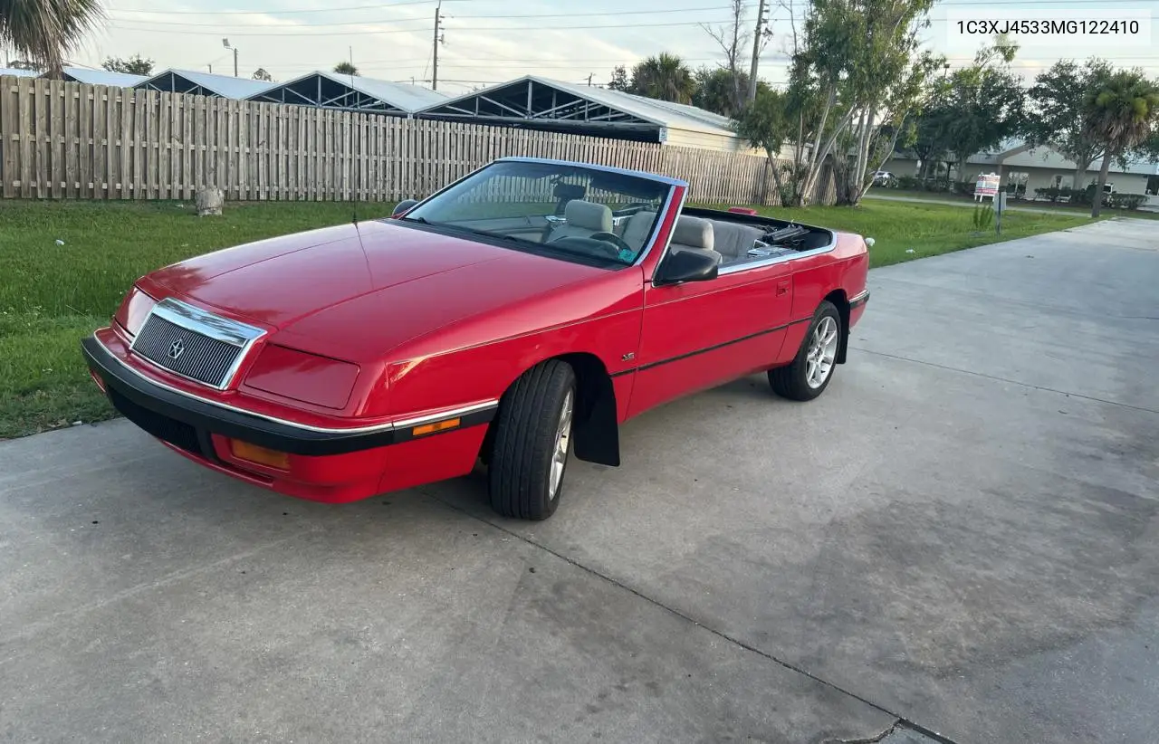 1991 Chrysler Lebaron VIN: 1C3XJ4533MG122410 Lot: 63269995