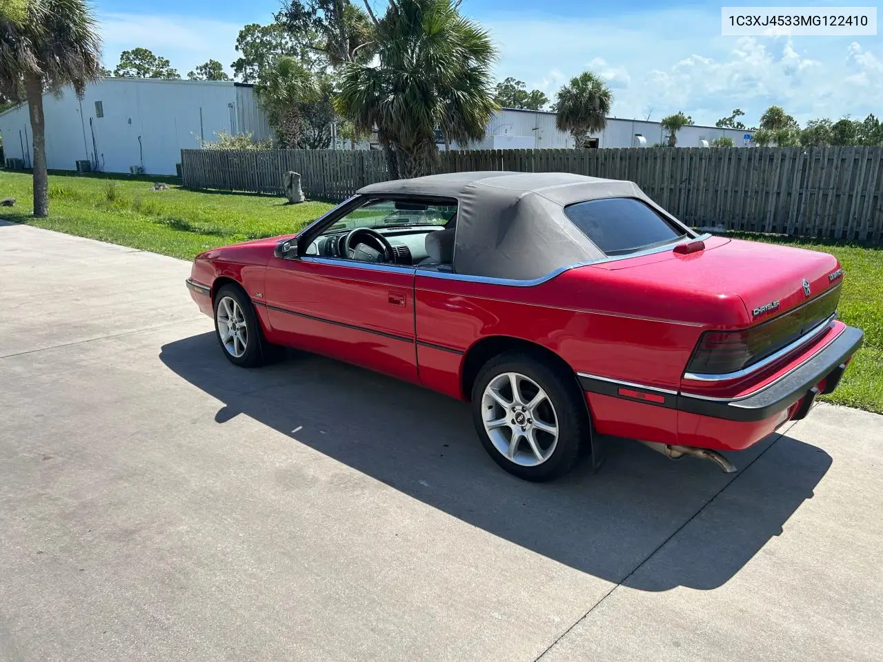 1991 Chrysler Lebaron VIN: 1C3XJ4533MG122410 Lot: 63269995